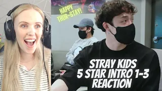 Reacting to Stray Kids 5 Star Intro 1-3 | Happy Thur-STAY!