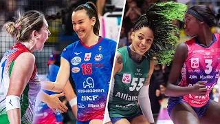 ALL "MEGA RALLY" of the match Pinerolo - Milano | Lega Volley Femminile 2023/24