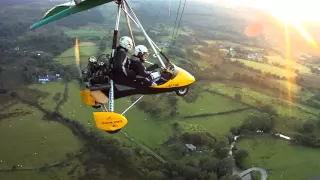Flying in a Microlight over Snowdon