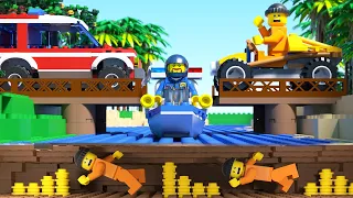 LEGO Prison Break in Jungle - Police Chase