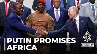 Putin promises grains, debt write-off as Russia seeks Africa allies