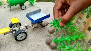 diy tractor tree planting machine | mini science project | top mini gear@Yugkids