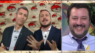 La copertina di Luca e Paolo: 'Mentre tutti parlavano di antifascismo, Salvini parlava di antifurti'