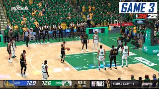 NBA 2K22 Live Simulation! Golden State Warriors vs Boston Celtics GAME 3 | June 9, 2022 | NBA Finals