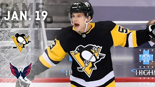 Game Recap: Penguins vs. Capitals (01.19.21) | Blueger's 5-on-3 Shorthanded Goal