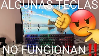 ⌨️🔨 NO FUNCIONAN ALGUNAS TECLAS de MI TECLADO I 9 SOLUCIONES 2024