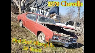1970 Chevelle First Start Attempt in 20 years! Will it RUN?!