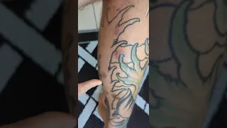 Double Dragon demon guts sliced open (2 cyst pops)