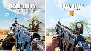 COD Mobile vs. COD Black Ops 4  - Weapons Comparison