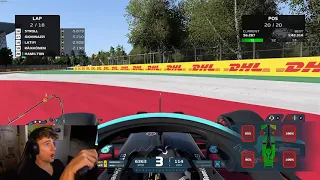 Driving With 2 Exploded Tyres On The F1 2021 Game Is Impossible