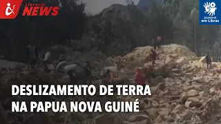 Deslizamento de terra na Papua Nova Guiné (Libras)
