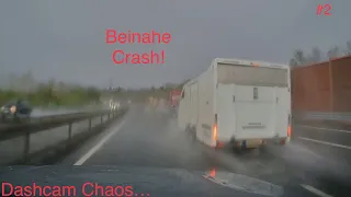 Dashcam Chaos - Beinahe Unfall bei Nässe, gefährlicher Spurwechsel etc. - Video No. 2