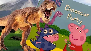 Peppa Pig - Dinosaur Party - Read Aloud - Dino Facts