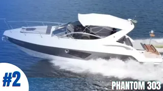 Teste Phantom 303 com motor de centro - rabeta lancha da Schaefer Yachts