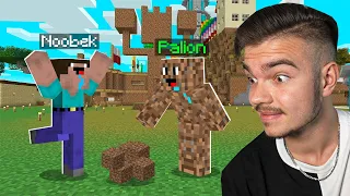 JESTEM DIRTEM TROLL NA NOOBKU w Minecraft! (uważał mnie za BOGA...)