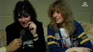 Ann And Nancy Wilson 1982 Backstage Interview