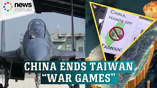 China ends two days of war games around Taiwan