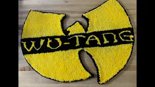 Wu-Tang Clan Rug Tufting Logo ASMR Killer Bees handmade tufted rug