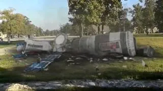 Satellite crash in my yard