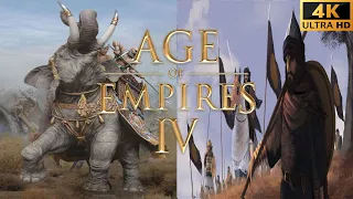 Age Of Empires IV Abbasid Caliphate & Delhi Sultanate skirmish Gameplay no commentary 4K-60FPS PC