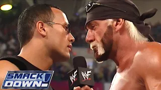 Hollywood Hulk Hogan & The Rock Confrontation Part 2 - SMACKDOWN!