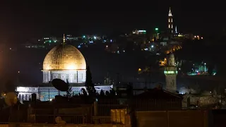 Night walking tour of Old City of Jerusalem - from the Jaffa Gate to the Western Wall (Wailing Wall)