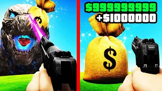 Every GODZILLA I SHOOT Becomes MONEY (GTA 5)