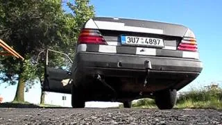 Chvaty Mercedes W124 250d - exhaust straight pipe sound