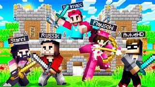 4 YOUTUBER zerstören MEINE BURG! (Minecraft YouTube Insel)