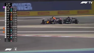 Max Verstappen overtakes Lewis Hamilton Bahrain 2021