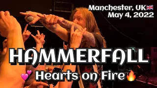 Hammerfall - Hearts on Fire @Manchester Academy, Manchester, UK🇬🇧 May 4, 2022 LIVE HDR 4K