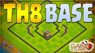 BEST TH8 BASE with LINK (2023) Clash of Clans