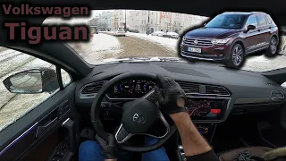 Prague snow calamity | POV test drive in Volkswagen Tiguan 4MOTION