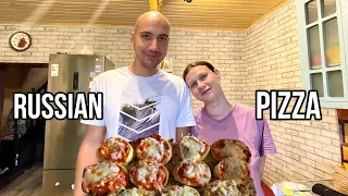 COOKING RUSSIAN PIZZA WITH MY SISTER!