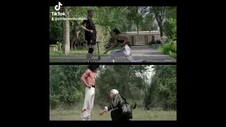 FEARLESS HYENA FIGHT CHOREOGRAPHY IN JACKIE CHAN'S GARDEN! #martialart #action #jackiechan #stunts