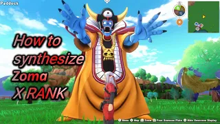 How to synthesize (X Rank) Zoma - Skill - Chart - DRAGON QUEST MONSTERS Dark Prince