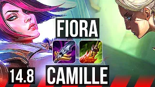 FIORA vs CAMILLE (TOP) | Comeback, 47k DMG, 1100+ games | NA Diamond | 14.8