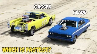 GTA 5 - VAPID PEYOTE GASSER vs VAPID BLADE - Which is Fastest?
