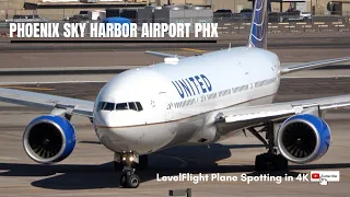 4K HD: Big Game Plane Spotting Action Phoenix Sky Harbor PHX: (Part One)