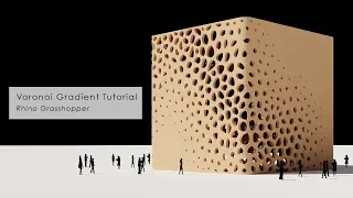 Voronoi Gradient Pattern Facade Rhino Grasshopper Tutorial