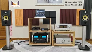 Focal Aria 906 K2  on Denon PMA-SX11, Mcintosh MA7000, Luxman L550Aii (Sound Sample Test)!