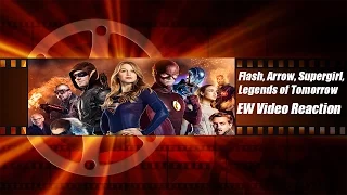 Flash, Arrow, Supergirl, Legends of Tomorrow crossover video by EW Reaction