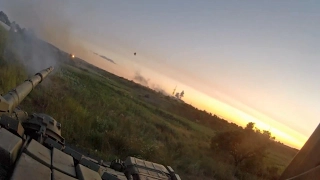 Ukraine War - T-72 Tanks & BMP-2 with GoPro's Combat Footage During Battle for Marinka