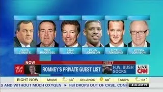 Romney's private guest list