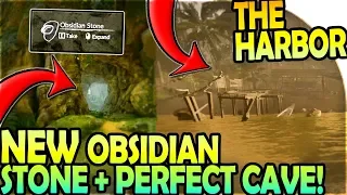 THE HARBOR - The PERFECT CAVE BASE LOCATION + NEW OBSIDIAN STONE ( Green Hell Gameplay Part 7 )