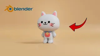 How to model a simple cute character in Blender.