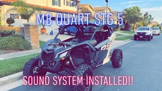 2021 Can Am X3 MB Quart Stage 5 Sound System