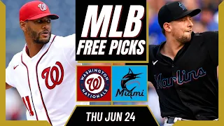 Free MLB Picks Today | Nationals vs Marlins (6/24/21) MLB Best Bets and Predictions