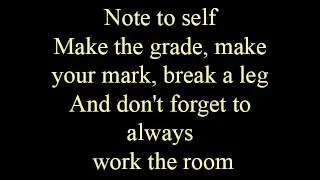 Note to self - lyrics