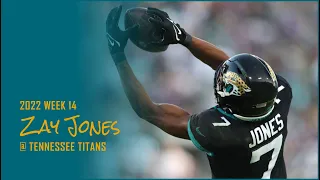 Zay Jones WR Jacksonville Jaguars | Every Target and Catch | 2022 Week 14 @ Tennessee Titans